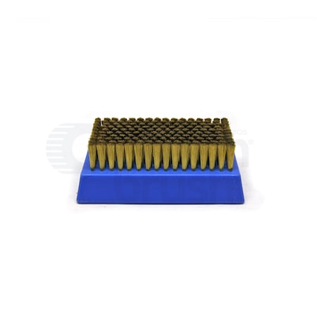 Gordon Brush 0.0045 Brass Bristle, 4-1/4 x 2-1/2 Plastic Block Brush, PK12 G1308BP